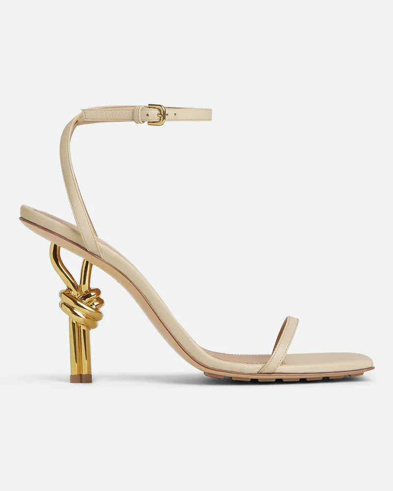 Bottega Veneta Knot Sandalen - Weiss - Damen 100% Lammleder Weiss