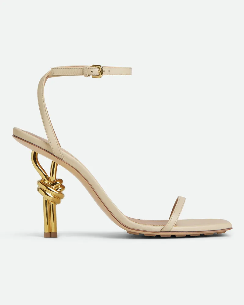 Bottega Veneta Knot Sandalen - Weiss - Damen 100% Lammleder Weiss