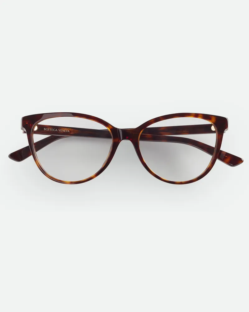 Bottega Veneta Classic Brille In Cateyeform Havana