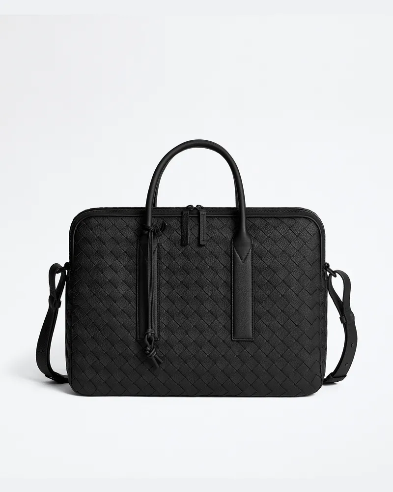 Bottega Veneta Getaway Aktentasche-Schwarz - Herren Schwarz