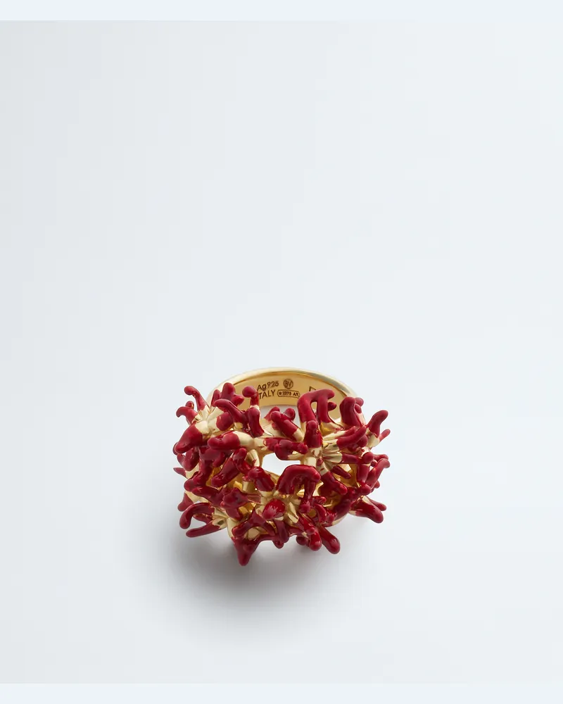 Bottega Veneta Sea Coral Ring-Rot - Damen Rot