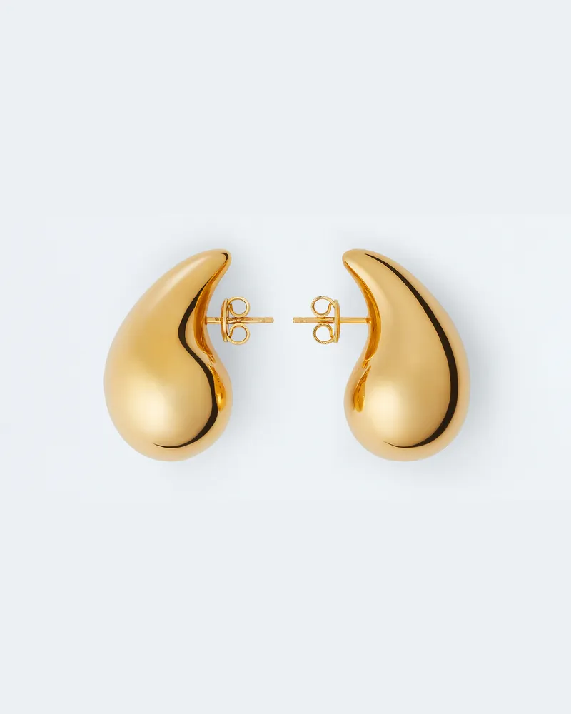Bottega Veneta Kleine Drop Ohrringe - Gold - Damen - 100% Sterling Silver Gold