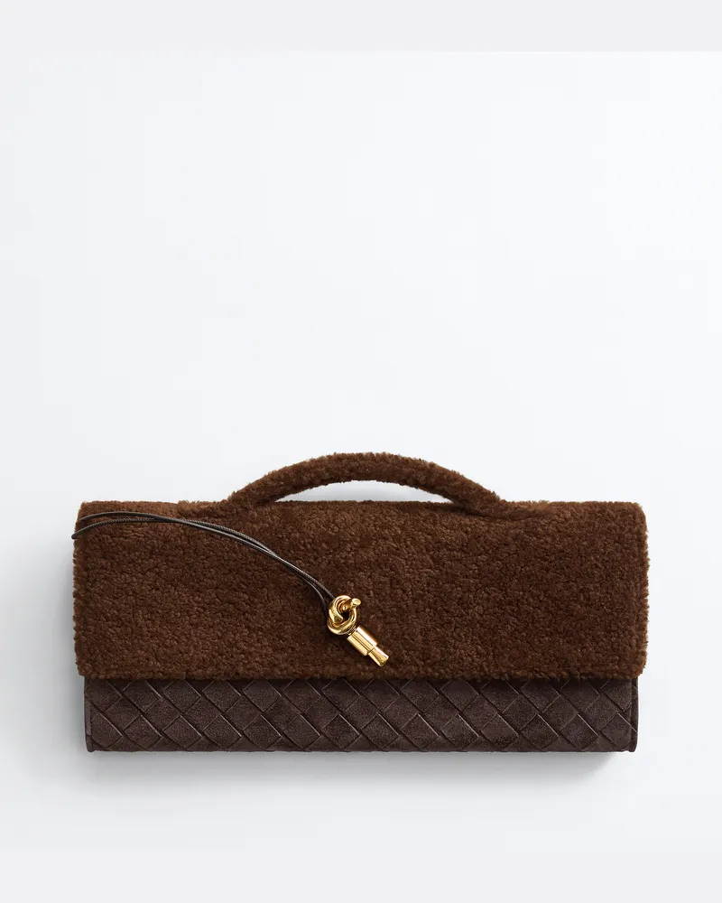 Bottega Veneta Andiamo Clutch-Braun - Damen Braun