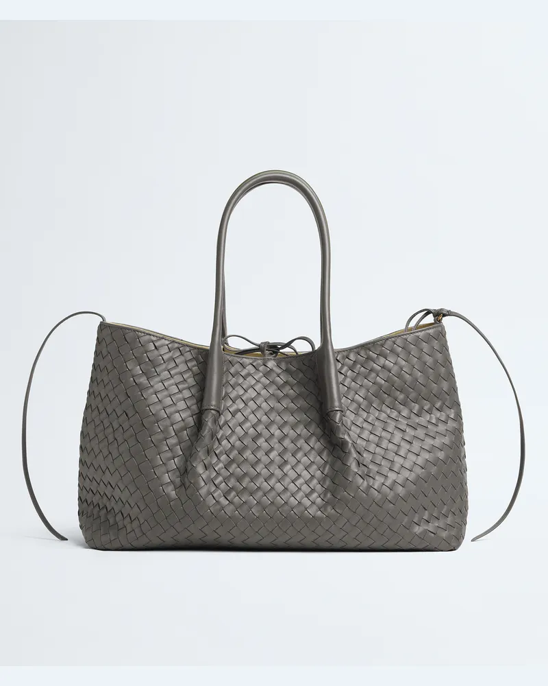 Bottega Veneta Große Pinacoteca-Grau & Silberfarben - Damen Grau