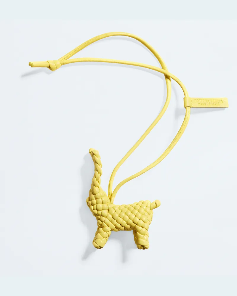 Bottega Veneta Kaninchen-charm - Gelb - Unisex - 100 % Lammleder Gelb