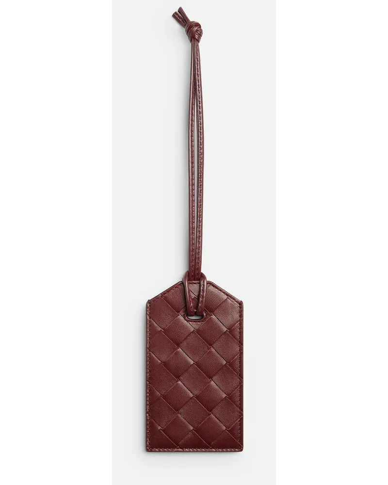 Bottega Veneta Intrecciato Gepäckanhänger Cherry