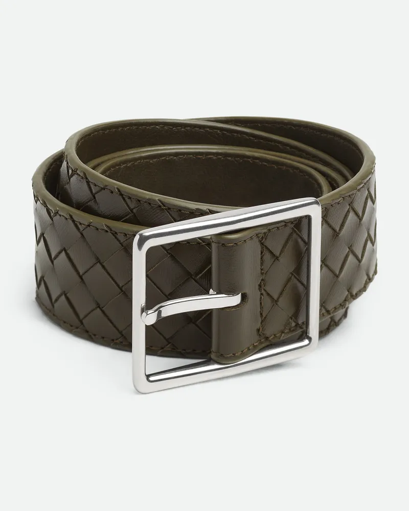 Bottega Veneta Intrecciato Piccolo Gürtel - Grün - Herren Grün