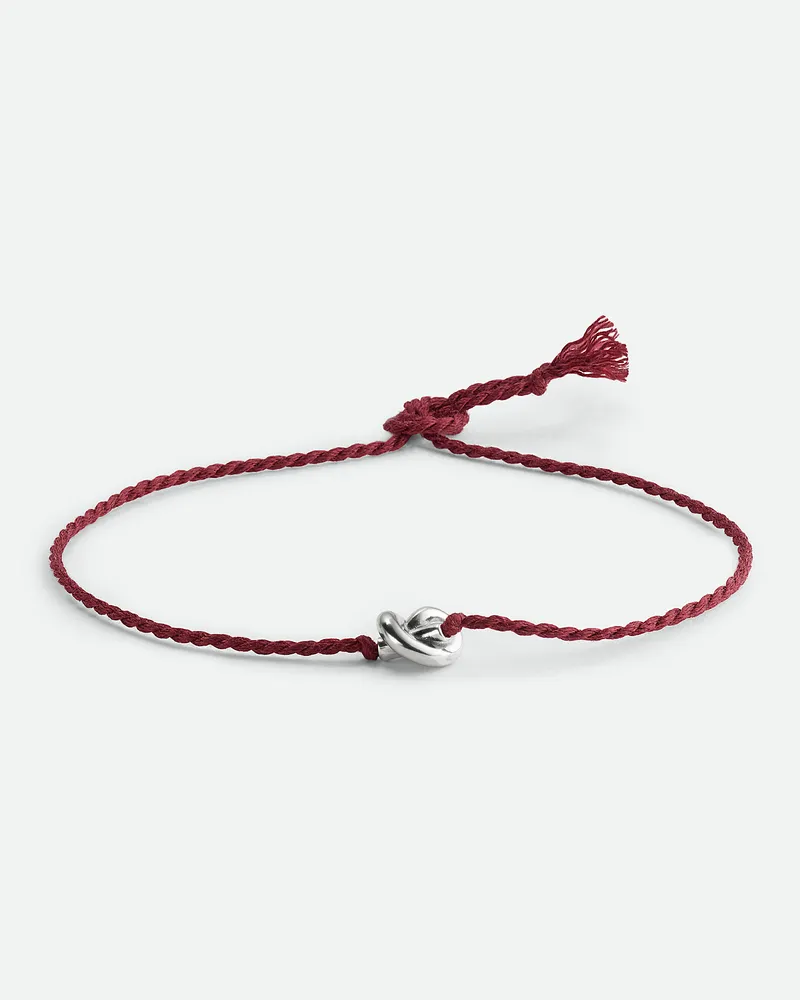 Bottega Veneta Freundschaftsarmband Bordeaux