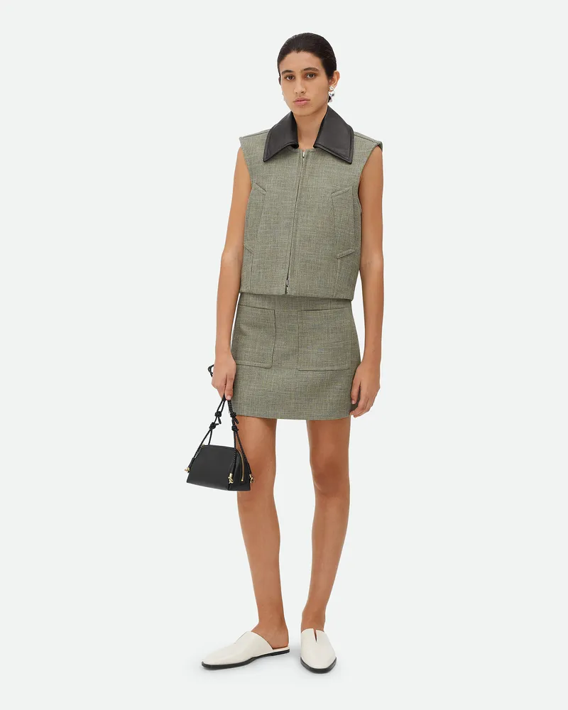 Bottega Veneta Weste Aus Einer Baumwollmischung Green