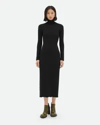 Bottega Veneta Kleid Au Wollfilz Black