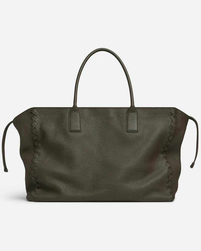 Bottega Veneta Große Cabat Mit Zip Kaki