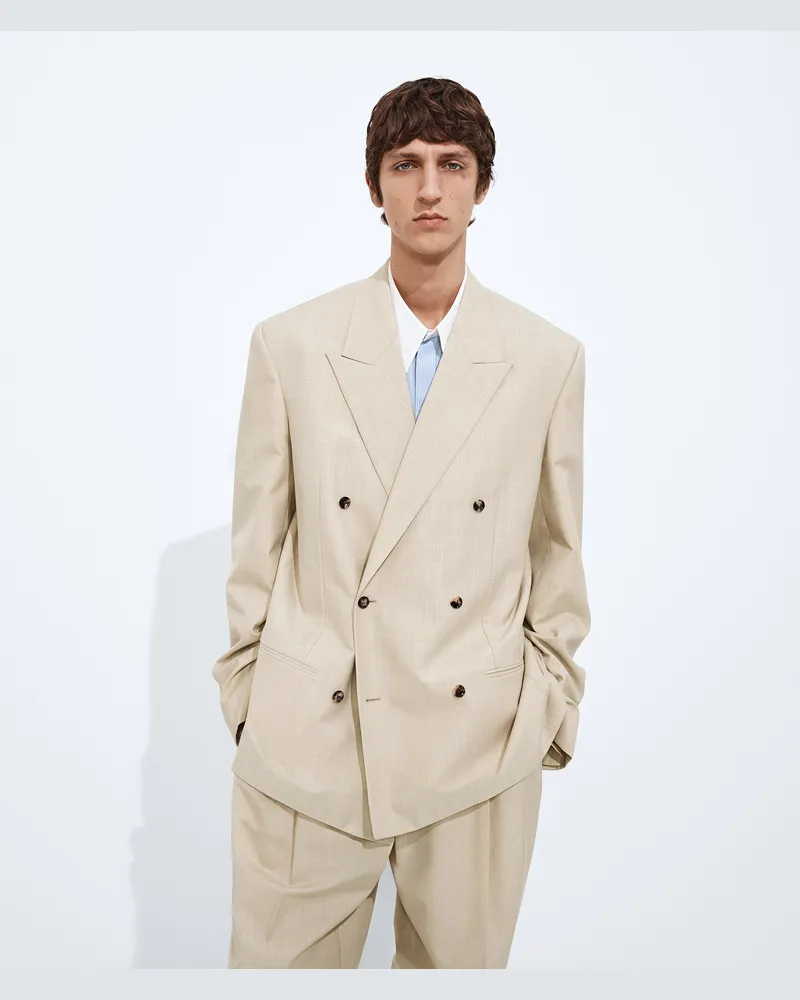 Bottega Veneta Jacke Aus Leichter Wolle Und Baumwolle - Beige - Herren 75% Wolle & 25% Baumwolle Beige