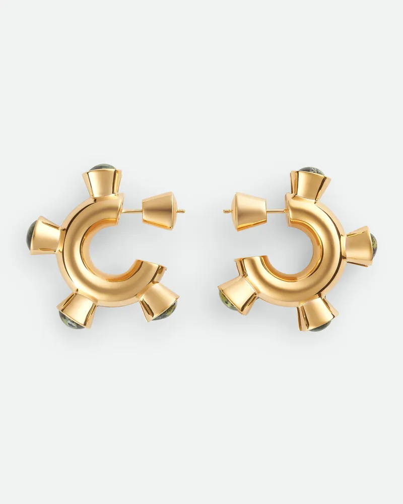 Bottega Veneta Ellipse Keramikohrringe Yellow