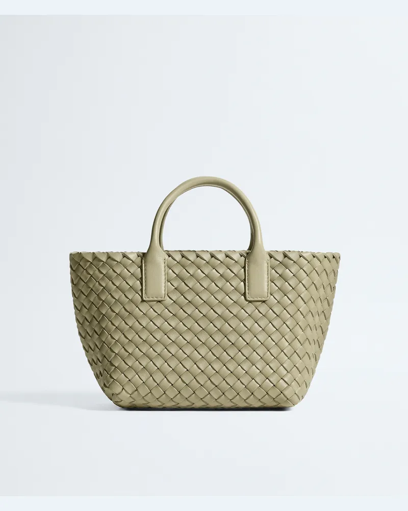 Bottega Veneta Mini Cabat - Grün - Unisex - 100 % Lammleder Grün