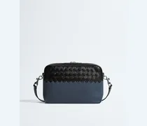 Intrecciato Camera Bag-Blau - Herren