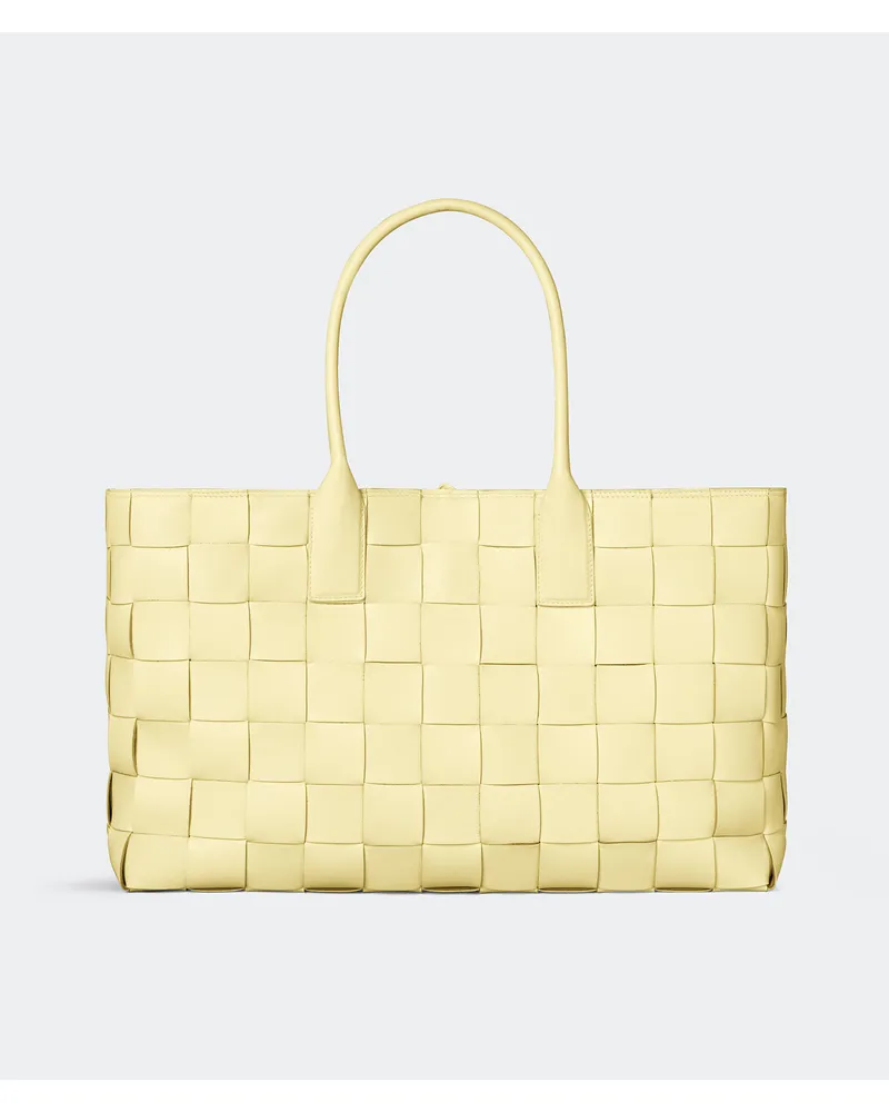 Bottega Veneta Maxi Tote Intreccio - Gelb - Unisex - 100% Lammleder Gelb