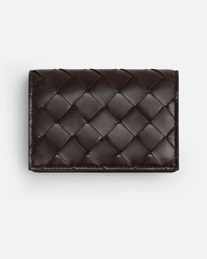 Bottega Veneta Intrecciato Visitenkartenetui Fondant