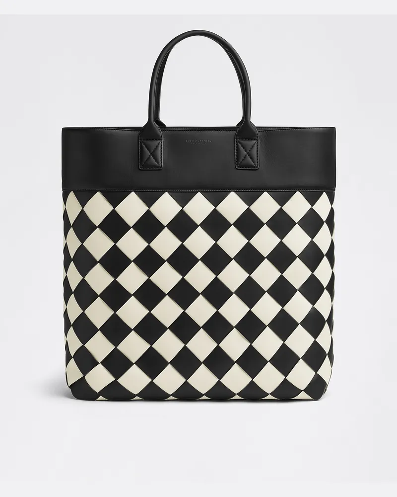 Bottega Veneta Maxi Tote Intreccio - Schwarz - Unisex - 100% Lammleder Schwarz