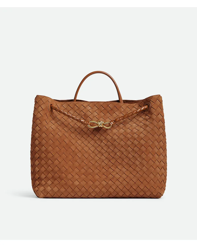 Bottega Veneta Große Andiamo - Braun - Damen - 100 % Kalbsleder Braun