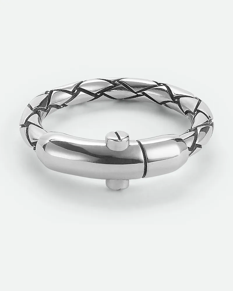 Bottega Veneta Intreccio Ring - Silber - Herren 100 % Sterlingsilber Silber