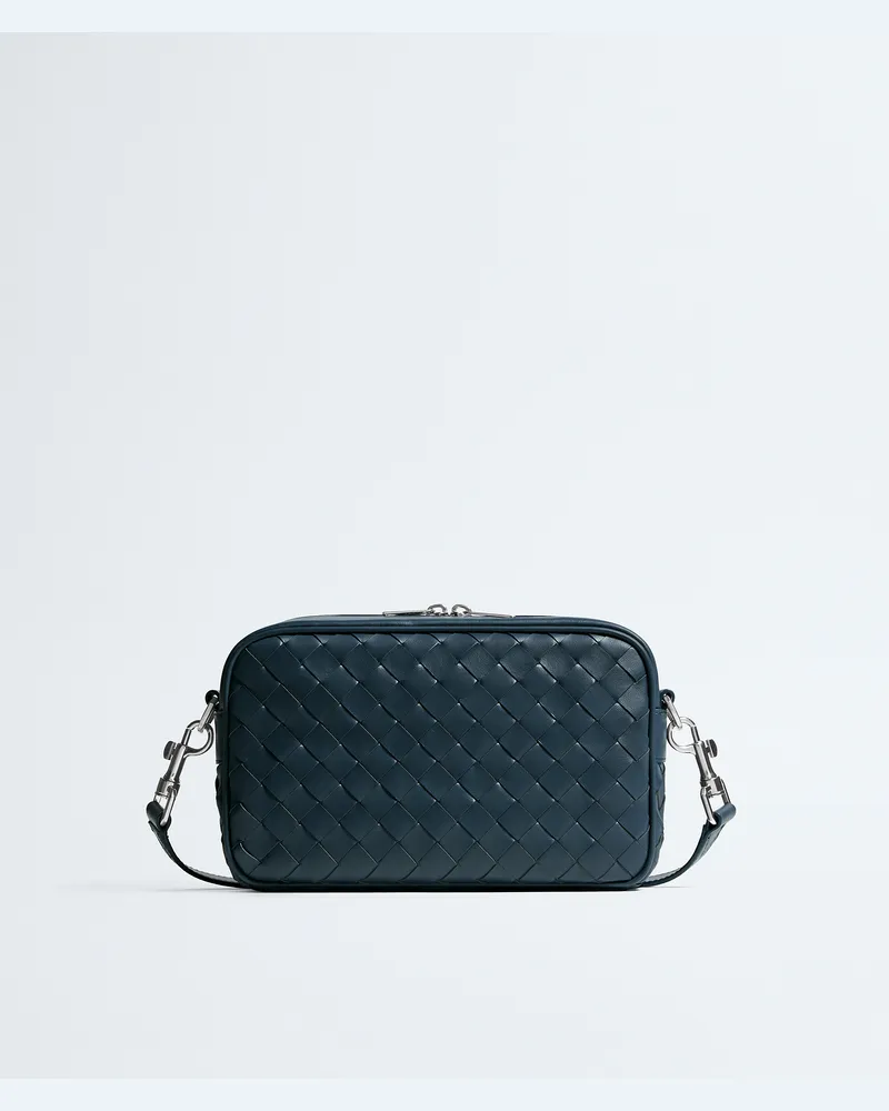 Bottega Veneta Kleine Intrecciato Camera Bag-Blau - Herren Blau
