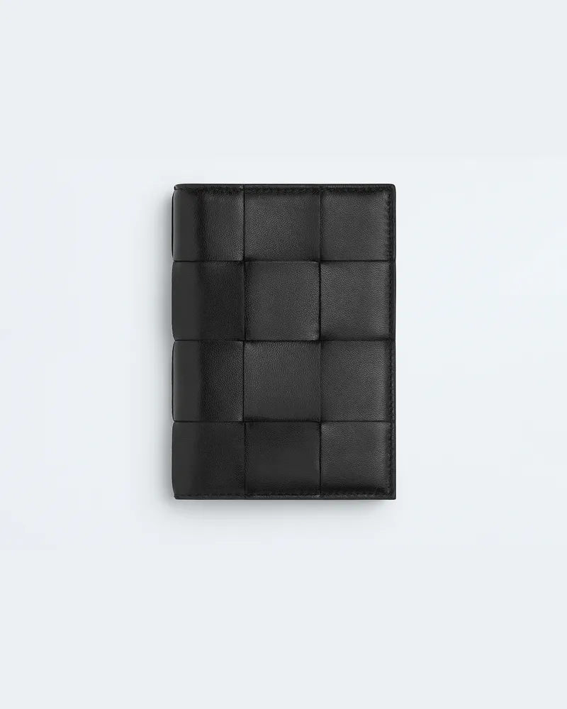 Bottega Veneta Cassette Reisepassetui - Schwarz - Damen - 100% Lammleder Schwarz