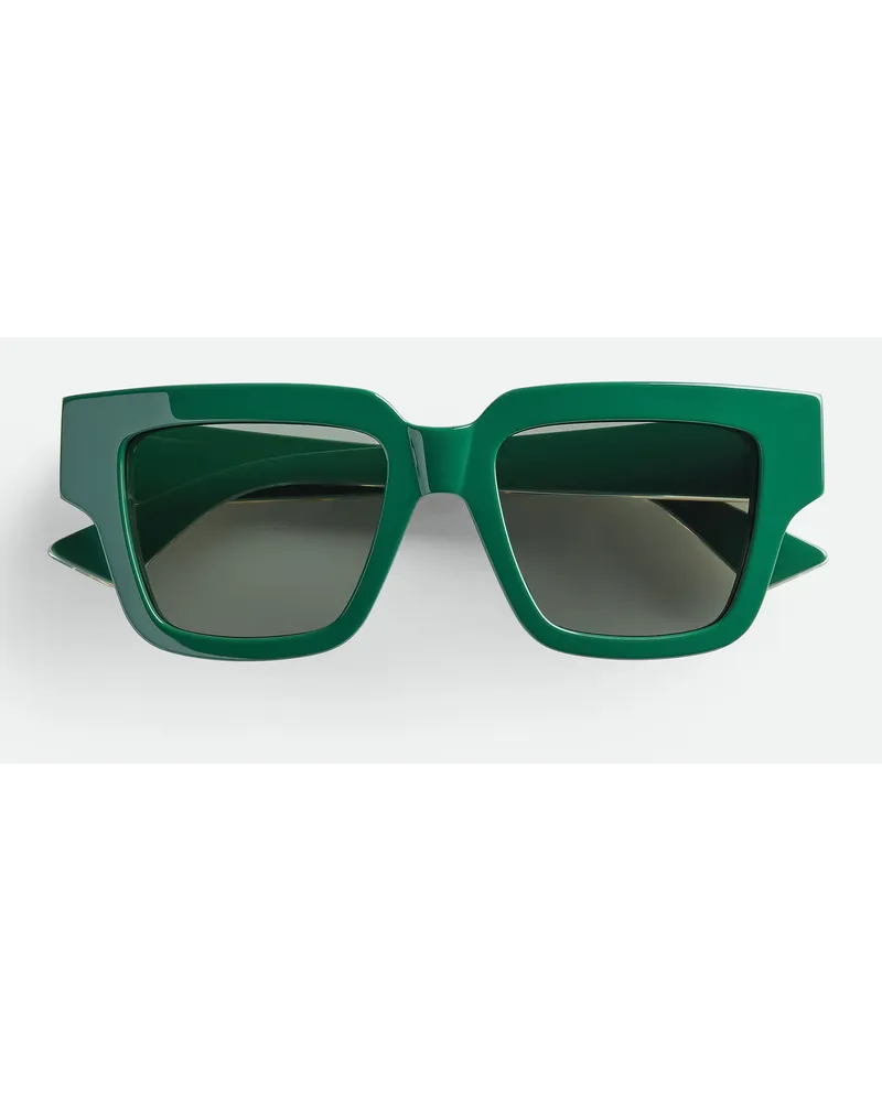 Bottega Veneta Trifold Sqare Sonnenbrille Green
