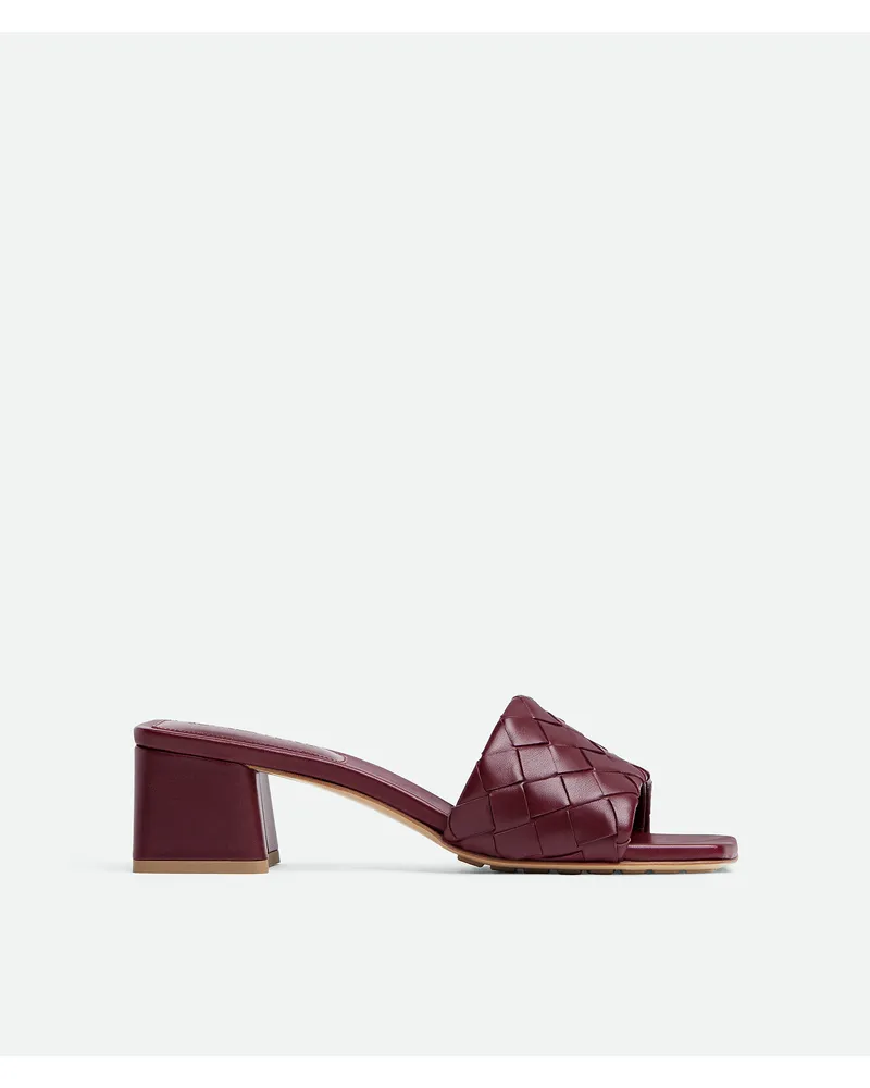 Bottega Veneta Parco Mules - Bordeaux - Damen 100 % Lammleder Bordeaux