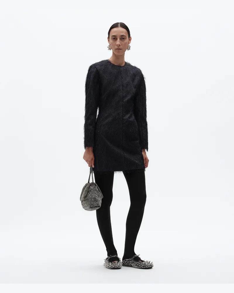Bottega Veneta Kleid aus Viskose und Seide im Fil-Coupé-Stil-Blau - Damen Blau