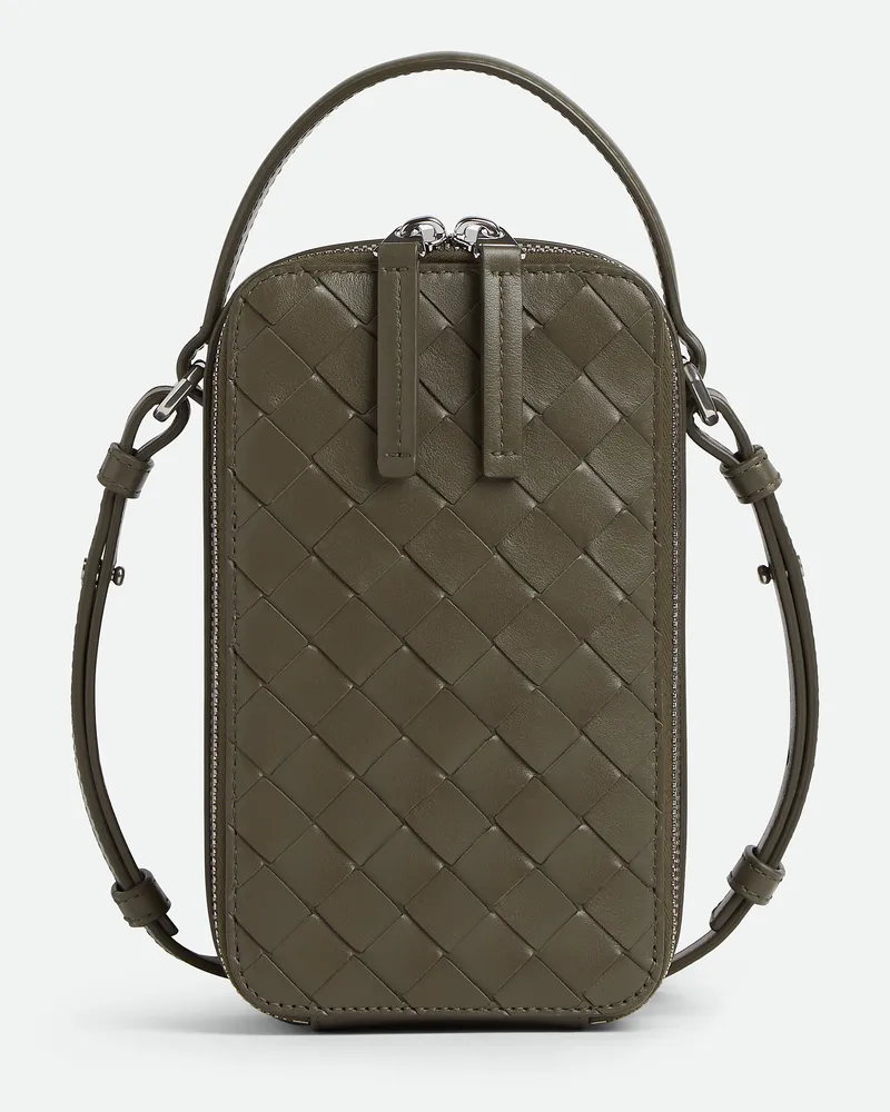 Bottega Veneta Getaway Handyhülle - Grün - Herren - 100% Kalbsleder Grün