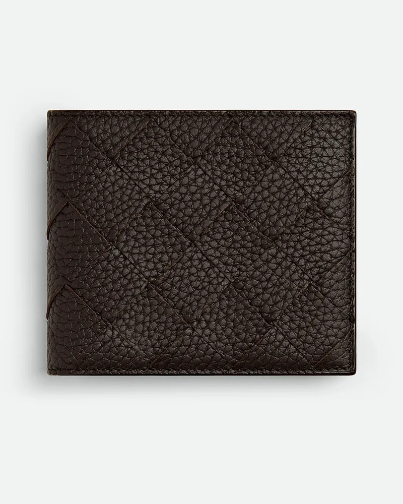 Bottega Veneta Intrecciato Bi-fold Portemonnaie Mit Münzfach - Braun - Herren - 100 % Kalbsleder Braun