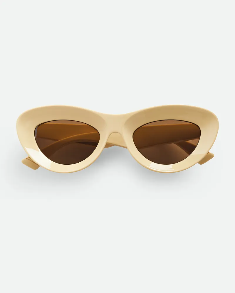 Bottega Veneta Sharp Cateyesonnenbrille Yellow