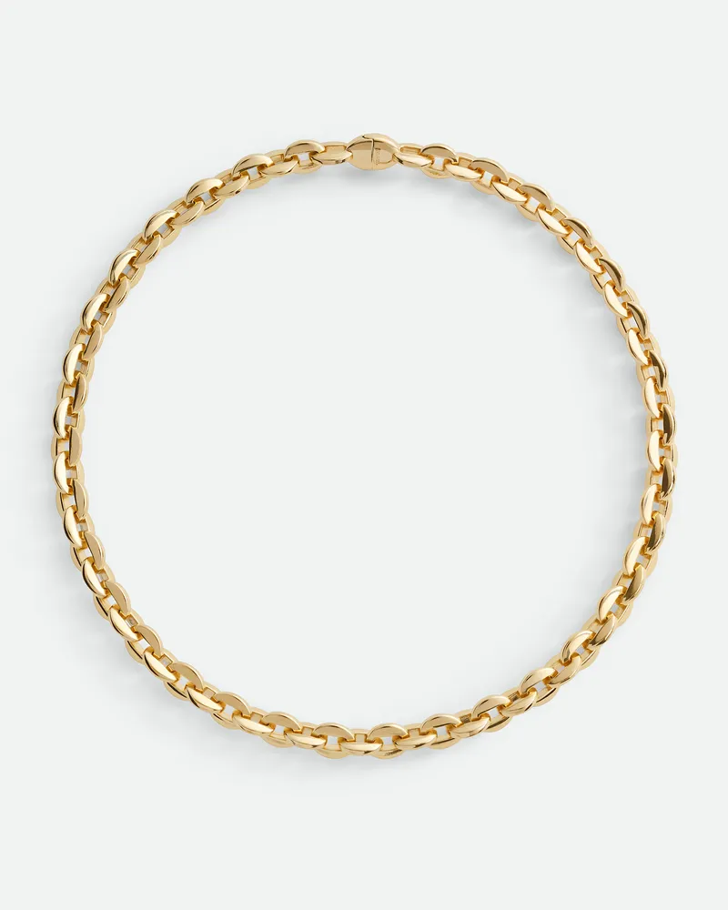 Bottega Veneta Shape Chain Halskette Yellow