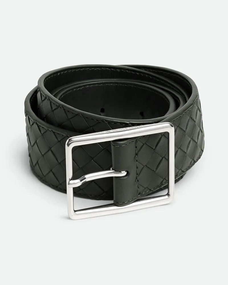 Bottega Veneta Intrecciato Piccolo Gürtel - Grün - Herren 100 % Kalbsleder Grün