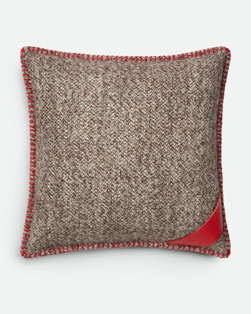 Bottega Veneta Kissen Countryside - Braun - Unisex - 69 % Wolle, 16 % Polyester & 12 % Alpaka-Wolle Braun