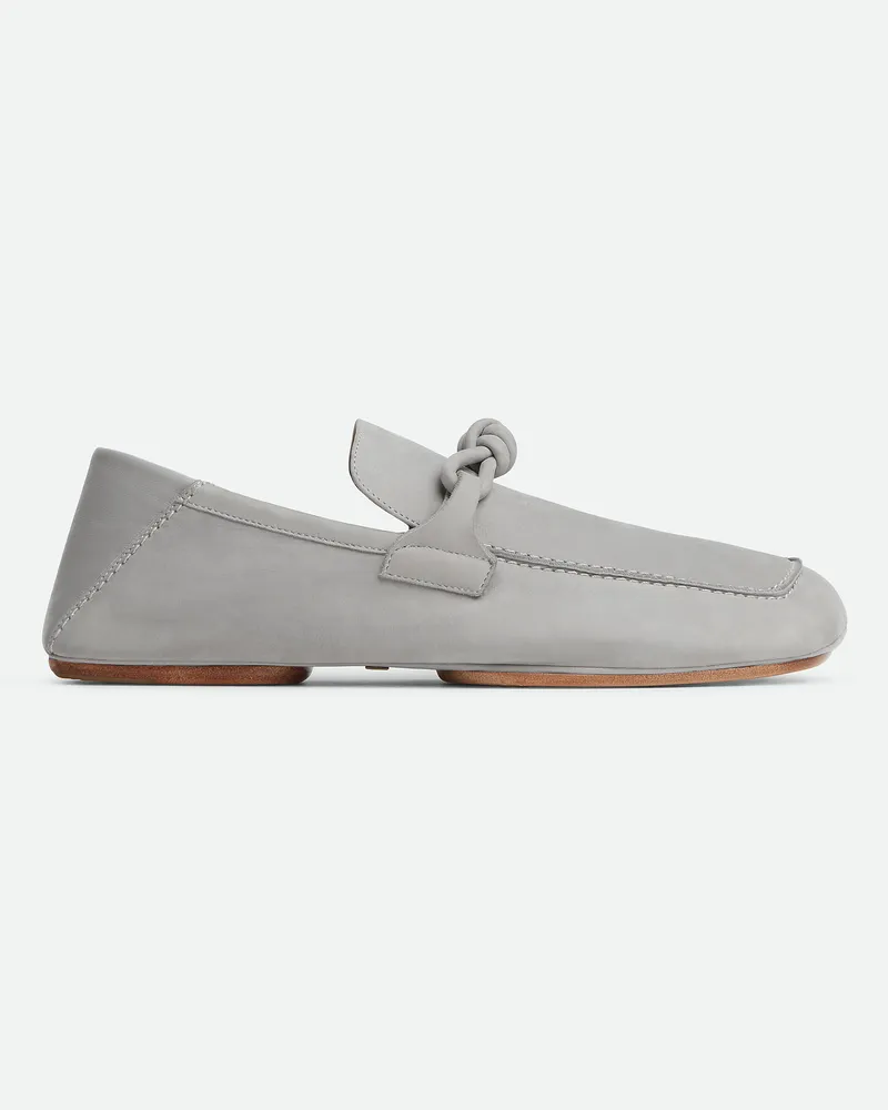 Bottega Veneta Daddy Loafer - Grau & Silberfarben - Herren 100 % Nubukleder Grau