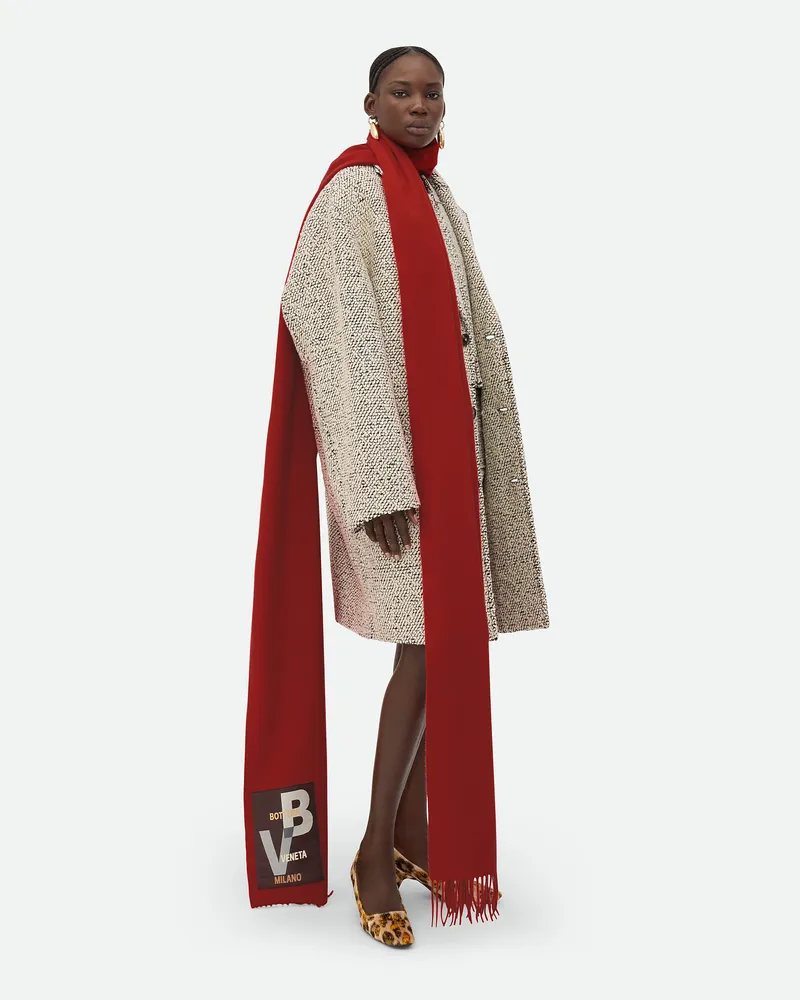 Bottega Veneta Großer Kaschmirschal Red