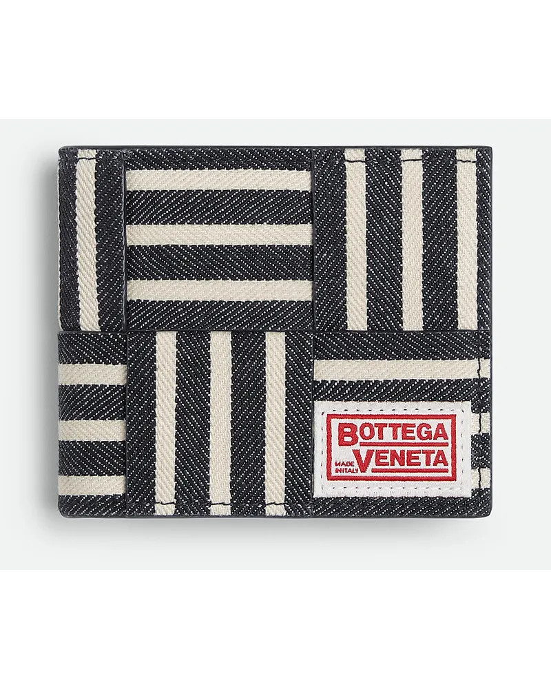 Bottega Veneta Cassette Bifold Portemonnaie Mit Münzfach Navy