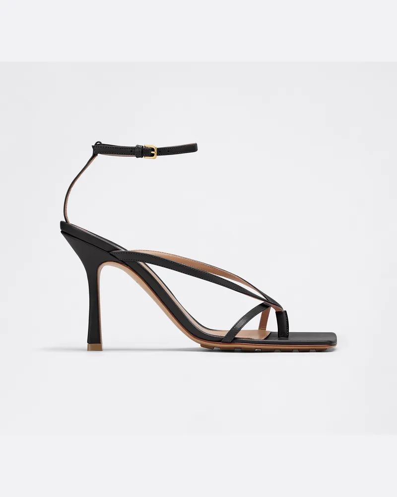 Bottega Veneta Stretch Sandale Mit Riemen - Schwarz - Damen 100 % Lammleder Schwarz