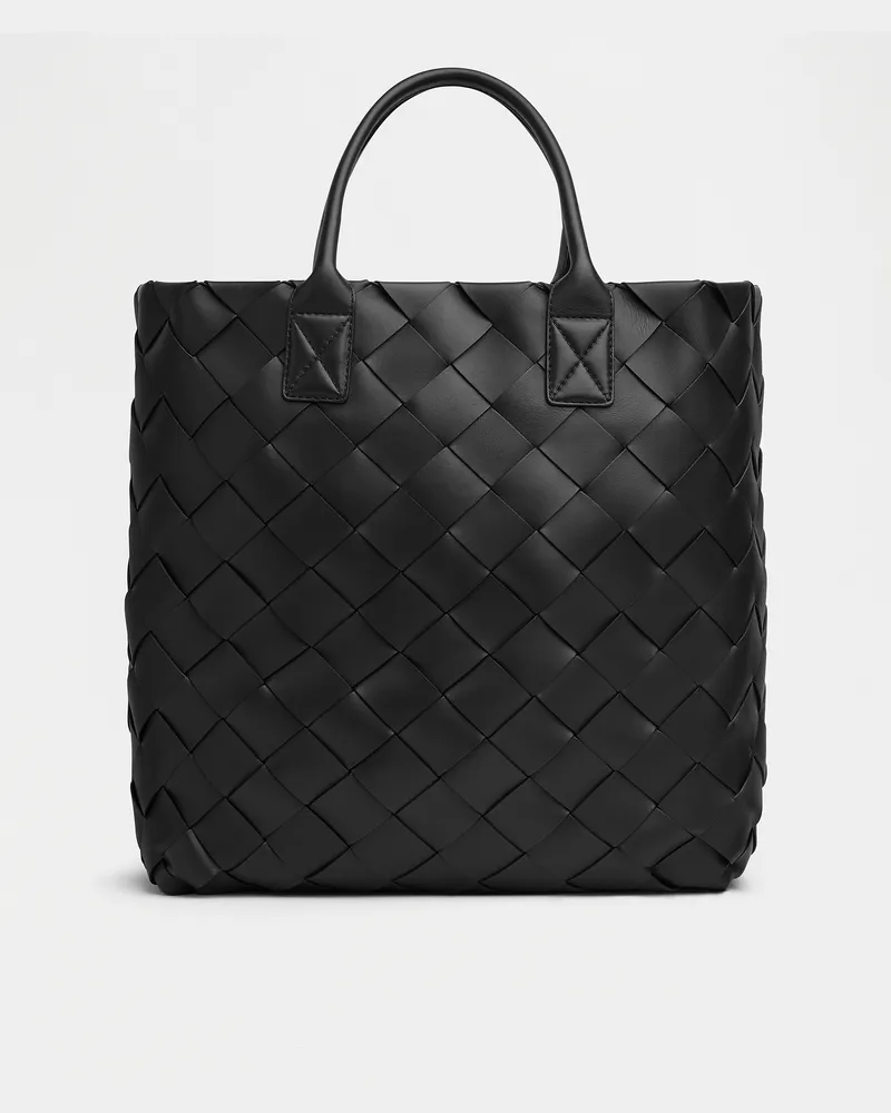 Bottega Veneta Maxi Tote Intreccio - Schwarz - Unisex - 100% Lammleder Schwarz