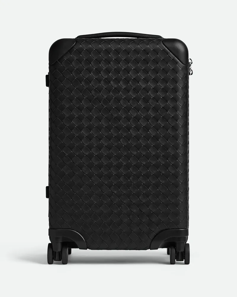 Bottega Veneta Odyssey Intrecciato Handgepäck-koffer - Schwarz - Unisex - 100 % Kalbsleder Schwarz