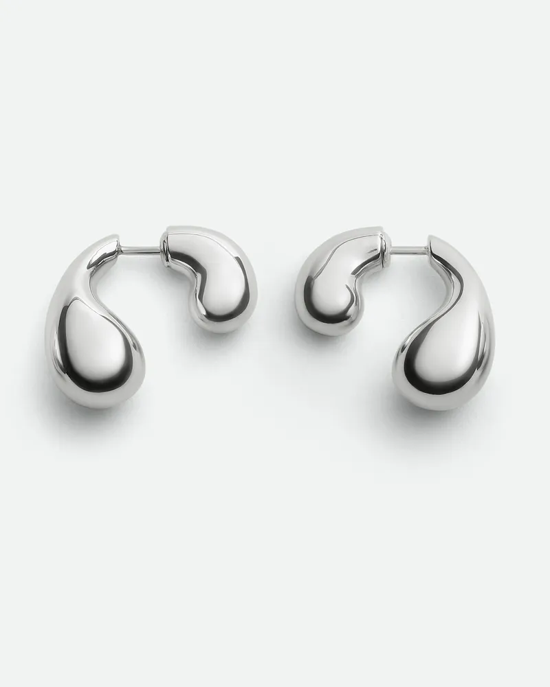 Bottega Veneta Mini Drop Ohrringe Silver