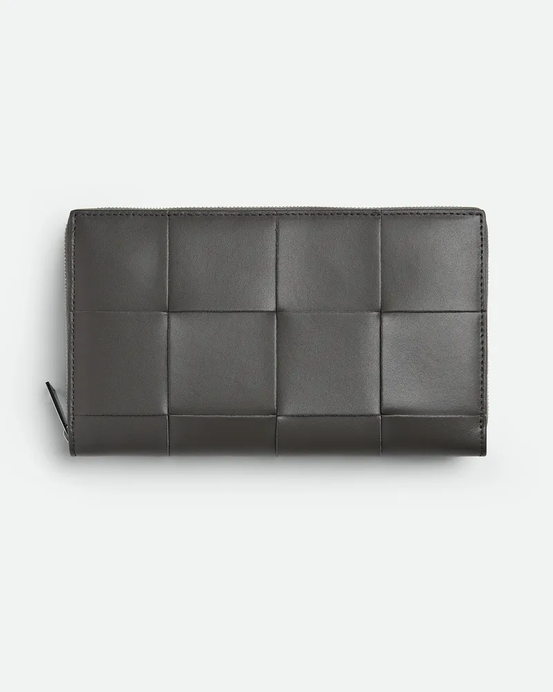 Bottega Veneta Cassette Portemonnaie Mit mlafendem Zip Lapilli