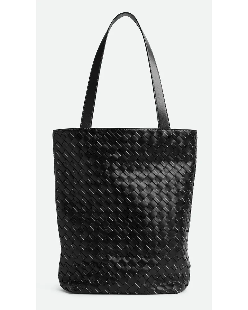 Bottega Veneta Kleine Intrecciato Tote Bag Black