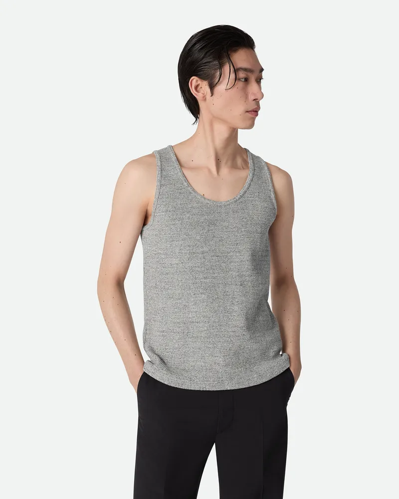Bottega Veneta Tanktop Aus Gerippter elierter Bauwolle Light