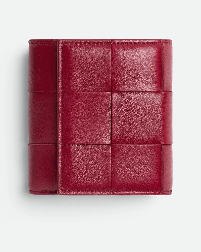 Bottega Veneta Cassette Trifold Portemonnaie Mit Origamimünzfach Dark