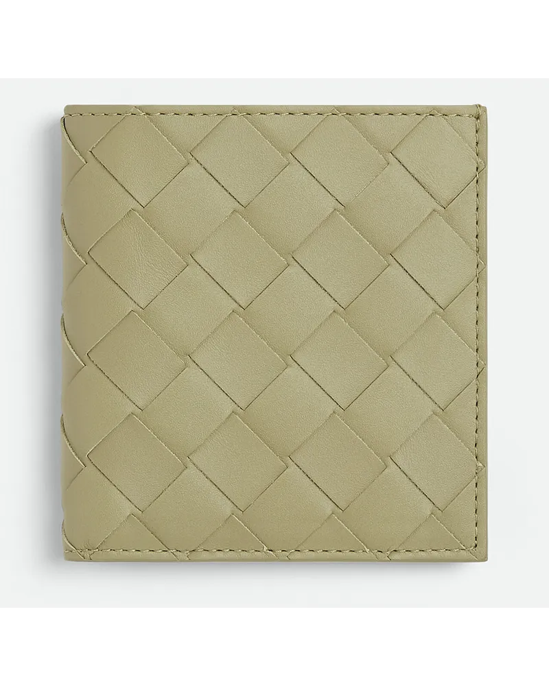 Bottega Veneta Schs Intrecciato Bifold Portemonnaie Travertine