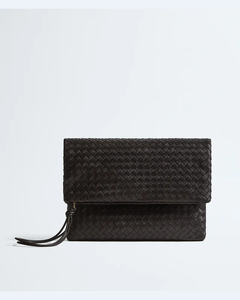 Bottega Veneta Giornale Pouch - Braun - Damen - 100 % Lammleder Braun