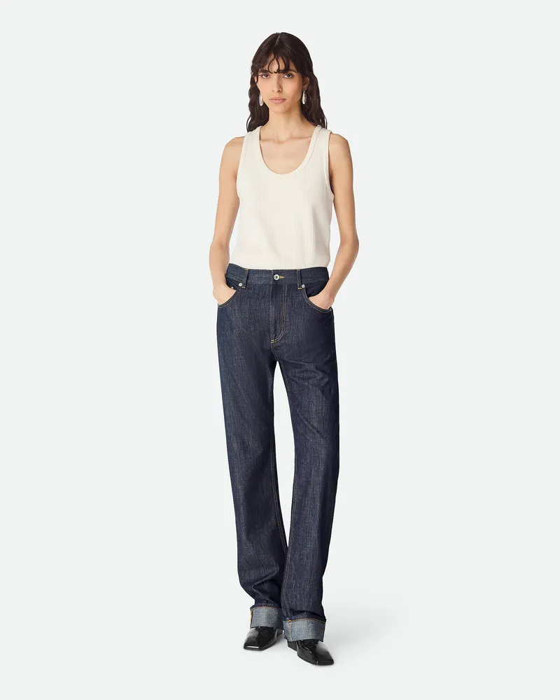 Bottega Veneta Gerade Jeans Mit Indigo-waschung Indigo