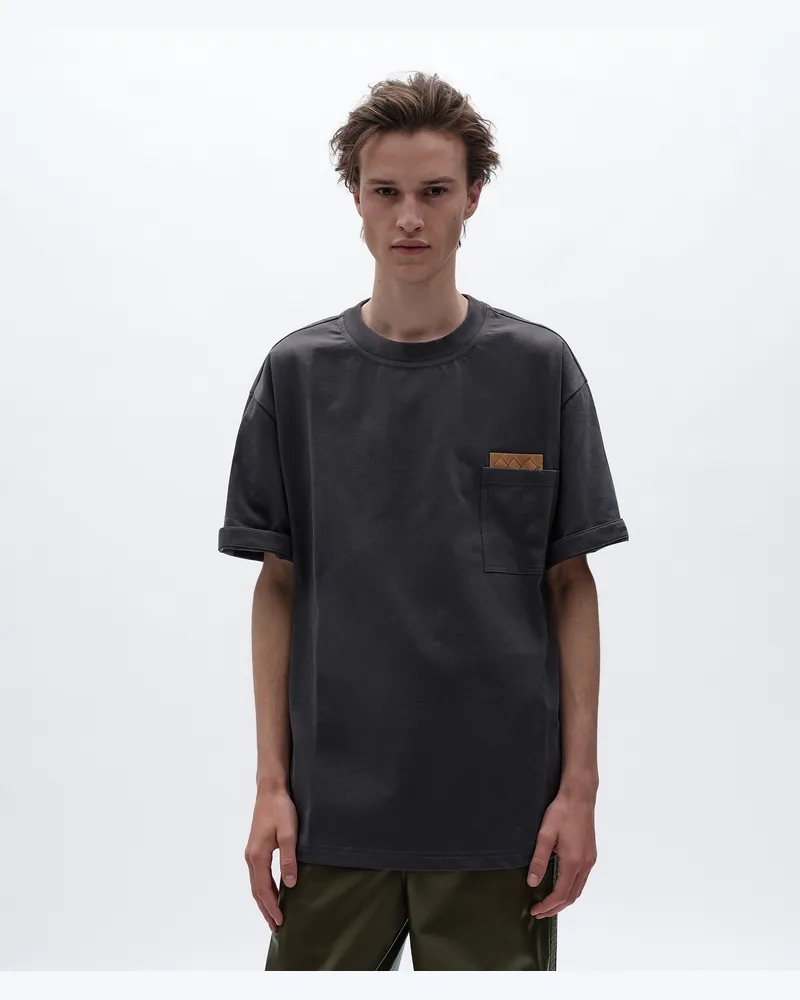 Bottega Veneta T-Shirt aus Baumwolljersey-Blau - Herren Blau